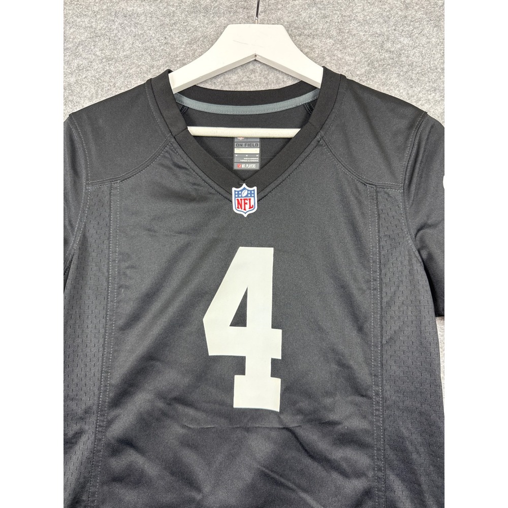 Nike NFL Oakland Raiders Derek Carr 4 Jersey Black Mens Medium Las Vegas - Picture 2 of 14